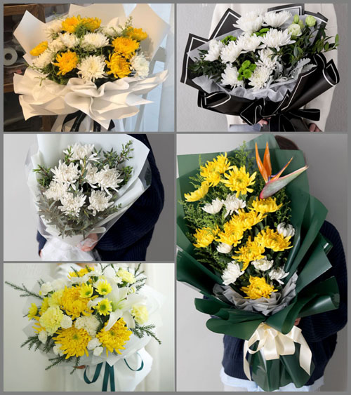 贵州遵义播州区铁厂镇白事花束代送